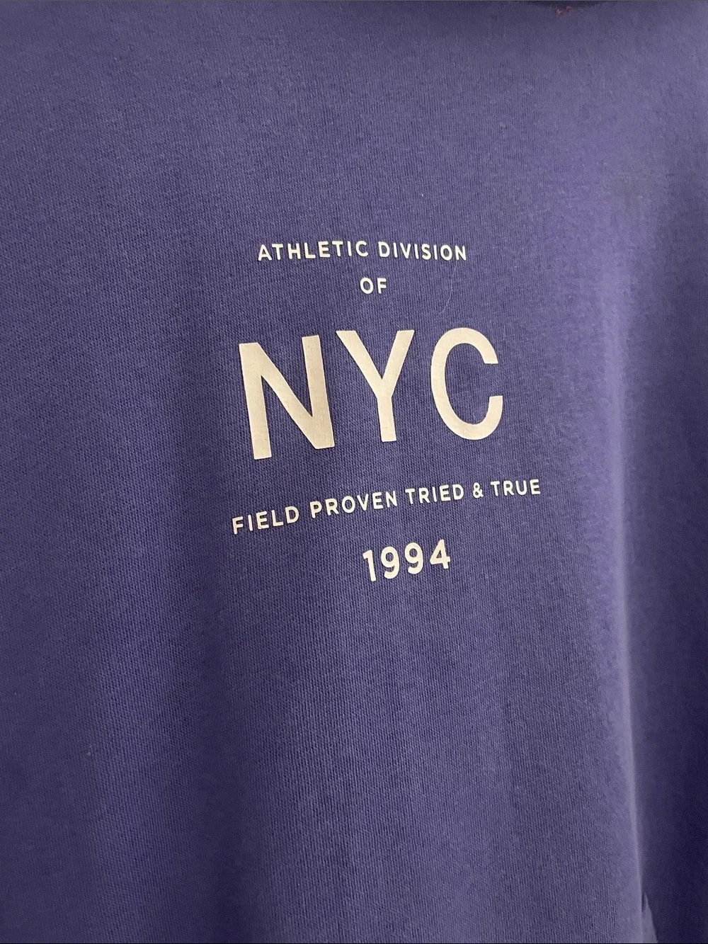 Old Navy Purple NYC Graphic Hoodie Sweater